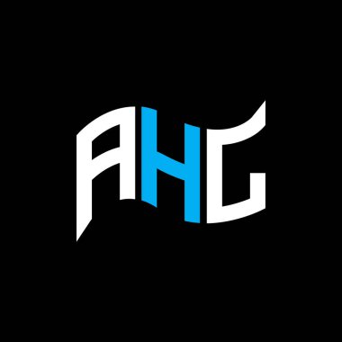 AHL logo tasarımı, AHL basit ve modern logo. AHL lüks alfabe tasarımı  