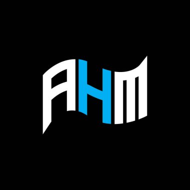 AHM logo tasarımı, AHM basit ve modern logo. AHM lüks alfabe tasarımı  