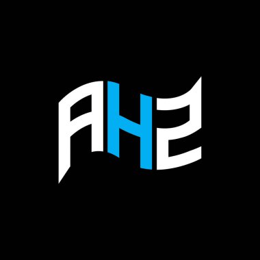 AHZ logo tasarımı, AHZ basit ve modern logo. AHZ lüks alfabe tasarımı  
