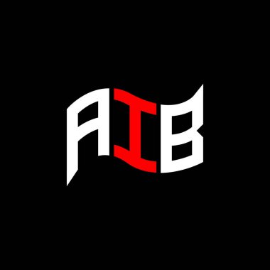 AIB logo tasarımı, AIB basit ve modern logo. AIB lüks alfabe tasarımı  