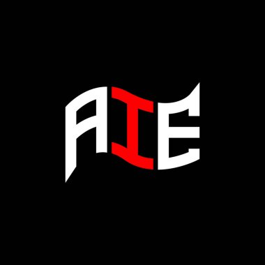 AIE logo tasarımı, AIE basit ve modern logo. AIE lüks alfabe tasarımı  