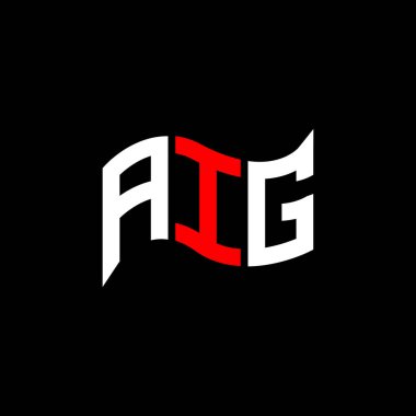 AIG logo design, AIG simple and modern logo. AIG luxurious alphabet design   clipart