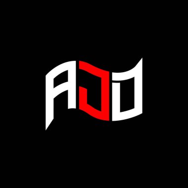 AJD logo tasarımı, AJD basit ve modern logo. AJD lüks alfabe tasarımı  