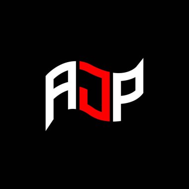 AJP logo tasarımı, AJP basit ve modern logo. AJP lüks alfabe tasarımı  