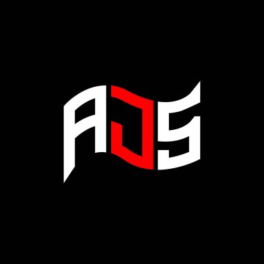 AJS logo tasarımı, AJS basit ve modern logo. AJS lüks alfabe tasarımı  