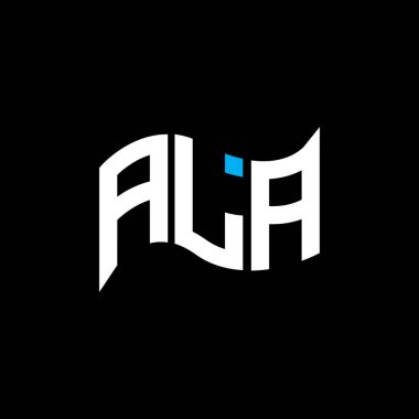 ALA logo tasarımı, ALA basit ve modern logo. ALA lüks alfabe tasarımı  