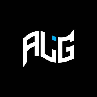 ALG logo tasarımı, ALG basit ve modern logo. ALG lüks alfabe tasarımı  