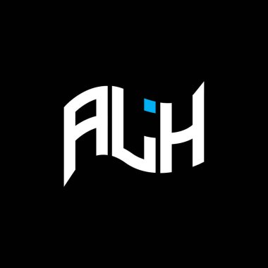 ALH logo tasarımı, ALH basit ve modern logo. ALH lüks alfabe tasarımı  