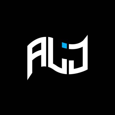 ALJ logo tasarımı, ALJ basit ve modern logo. ALJ lüks alfabe tasarımı  