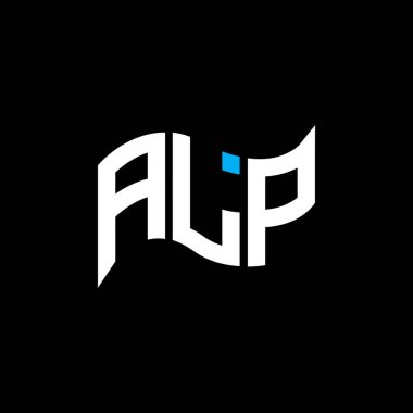 ALP logo tasarımı, ALP basit ve modern logo. Alp lüks alfabe tasarımı  