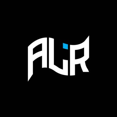 ALR logo tasarımı, ALR basit ve modern logo. ALR lüks alfabe tasarımı  