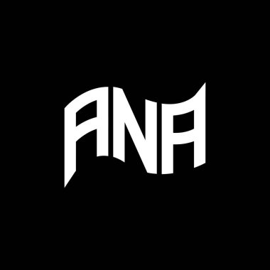 ANA logo tasarımı, ANA basit ve modern logosu. ANA lüks alfabe tasarımı  