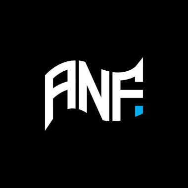 ANF logo tasarımı, ANF basit ve modern logosu. ANF lüks alfabe tasarımı  