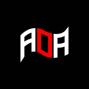 AOA logo tasarımı, AOA basit ve modern logo. AOA lüks alfabe tasarımı  