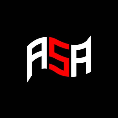 ASA logo tasarımı, ASA basit ve modern logo. ASA lüks alfabe tasarımı  