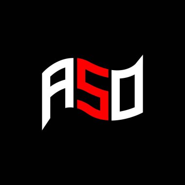 ASO logo tasarımı, ASO basit ve modern logo. ASO lüks alfabe tasarımı  