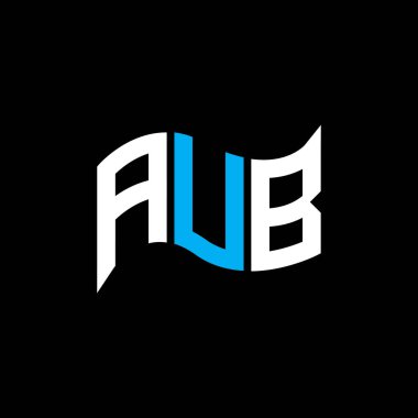 AUB logo tasarımı, AUB basit ve modern logo. AUB lüks alfabe tasarımı  