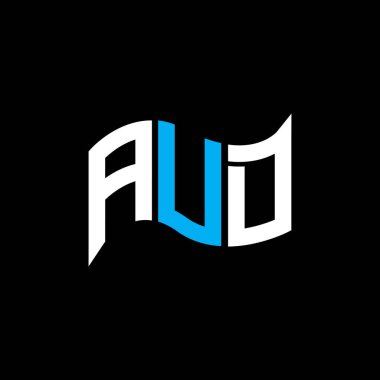 AUD logo tasarımı, AUD basit ve modern logo. AUD lüks alfabe tasarımı  