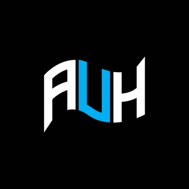 AUH logo tasarımı, AUH basit ve modern logo. Lüks alfabe tasarımı  