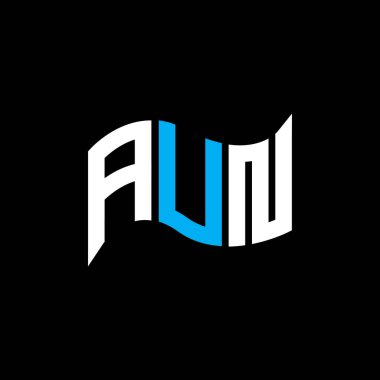 AUN logo tasarımı, AUN basit ve modern logosu. AUN lüks alfabe tasarımı  
