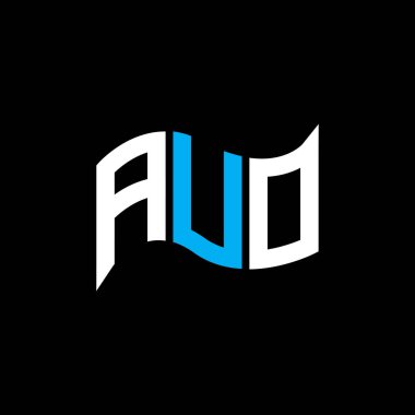 AUO logo tasarımı, AUO basit ve modern logo. AUO lüks alfabe tasarımı  