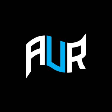 AUR logo tasarımı, AUR basit ve modern logo. AUR lüks alfabe tasarımı  