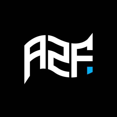 AZF logo tasarımı, AZF basit ve modern logo. AZF lüks alfabe tasarımı  