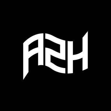 AZH logo tasarımı, AZH basit ve modern logo. AZH lüks alfabe tasarımı  