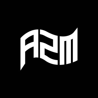 AZM logo tasarımı, AZM basit ve modern logo. AZM lüks alfabe tasarımı  