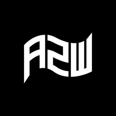 AZW logo tasarımı, AZW basit ve modern logo. AZW lüks alfabe tasarımı  