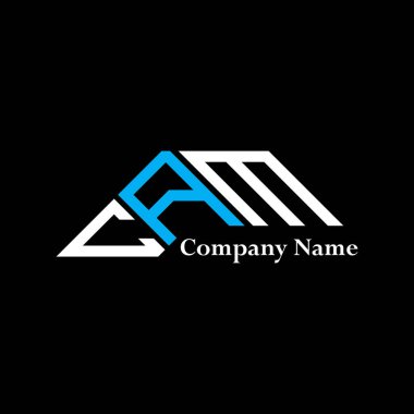 CAM logo tasarımı, CAM basit ve modern logo. CAM lüks alfabe tasarımı  