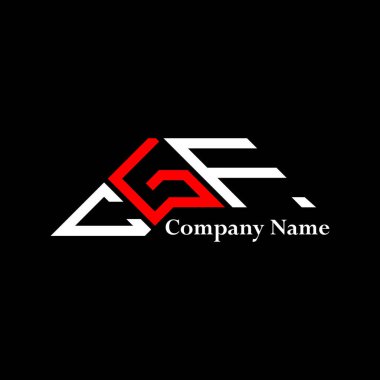 CGF logo tasarımı, CGF basit ve modern logo. CGF lüks alfabe tasarımı  