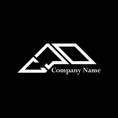 CJO logo tasarımı, CJO basit ve modern logo. CJO lüks alfabe tasarımı  