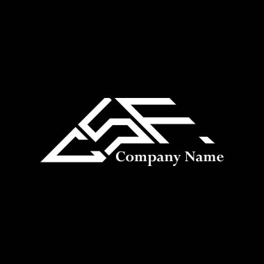 CSF logo tasarımı, CSF basit ve modern logo. CSF lüks alfabe dizaynı  