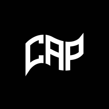 CAP logo tasarımı, CAP basit ve modern logo. CAP lüks alfabe tasarımı  