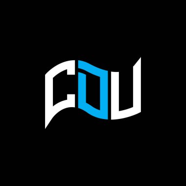 CDU logo tasarımı, CDU basit ve modern logo. CDU lüks alfabe tasarımı  
