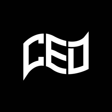 CED logo tasarımı, CED basit ve modern logo. CED lüks alfabe tasarımı  