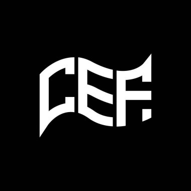 CEF logo tasarımı, CEF basit ve modern logosu. CEF lüks alfabe tasarımı  