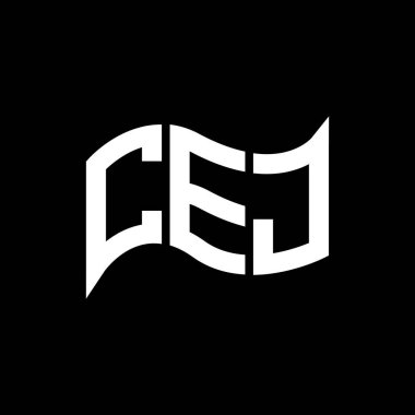 CEJ logo tasarımı, CEJ basit ve modern logo. CEJ lüks alfabe tasarımı  
