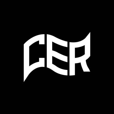 CER logo tasarımı, CER basit ve modern logo. CER lüks alfabe tasarımı  