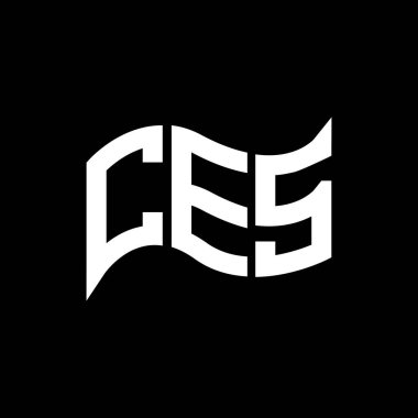 CES logo tasarımı, CES basit ve modern logo. CES lüks alfabe tasarımı  
