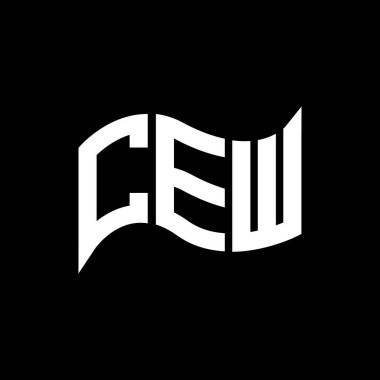 CEW logo tasarımı, CEW basit ve modern logo. CEW lüks alfabe tasarımı  
