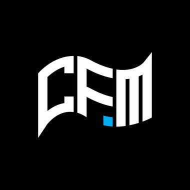 CFM logo design, CFM simple and modern logo. CFM luxurious alphabet design   clipart