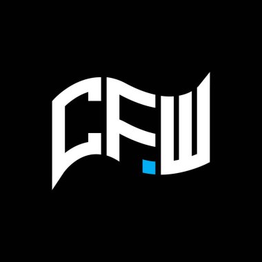 CFW logo tasarımı, CFW basit ve modern logo. CFW lüks alfabe tasarımı  