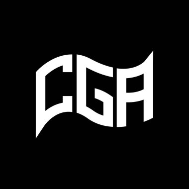 CGA logo tasarımı, CGA basit ve modern logo. CGA lüks alfabe tasarımı  