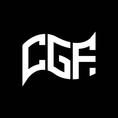 CGF logo tasarımı, CGF basit ve modern logo. CGF lüks alfabe tasarımı  