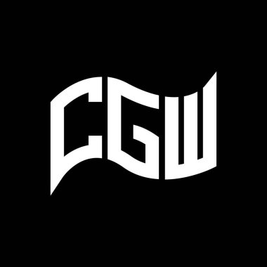 CGW logo tasarımı, CGW basit ve modern logo. CGW lüks alfabe tasarımı  