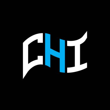 CHI logo tasarımı, CHI basit ve modern logo. CHI lüks alfabe tasarımı  