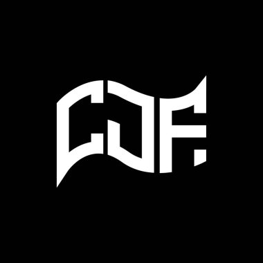 CJF logo tasarımı, CJF basit ve modern logo. CJF lüks alfabe tasarımı  