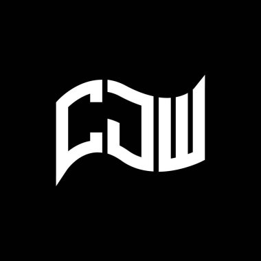 CJW logo tasarımı, CJW basit ve modern logo. CJW lüks alfabe tasarımı  
